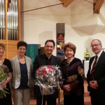 After the concert with Helmtraud Nieke at Laurentius Church Stuttgart